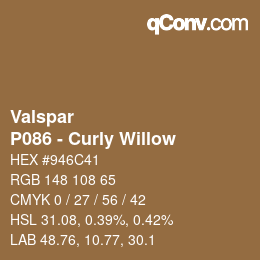 Color code: Valspar - P086 - Curly Willow | qconv.com