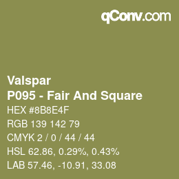 Color code: Valspar - P095 - Fair And Square | qconv.com