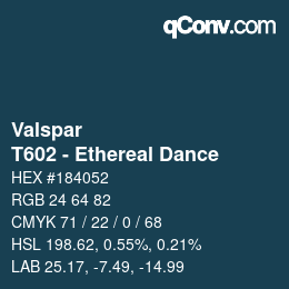 カラーコード: Valspar - T602 - Ethereal Dance | qconv.com