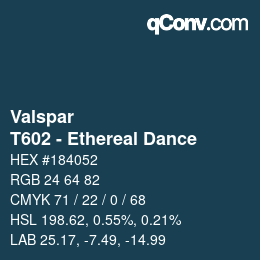 カラーコード: Valspar - T602 - Ethereal Dance | qconv.com