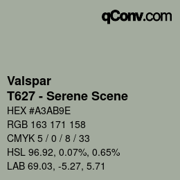 Color code: Valspar - T627 - Serene Scene | qconv.com