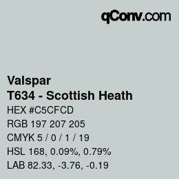 Code couleur: Valspar - T634 - Scottish Heath | qconv.com
