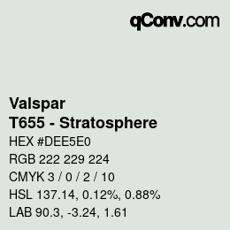 カラーコード: Valspar - T655 - Stratosphere | qconv.com