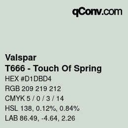 カラーコード: Valspar - T666 - Touch Of Spring | qconv.com