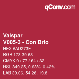 カラーコード: Valspar - V005-3 - Con Brio | qconv.com