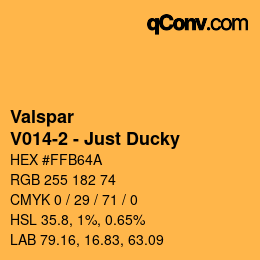カラーコード: Valspar - V014-2 - Just Ducky | qconv.com