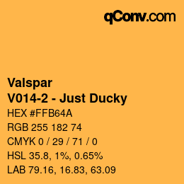 カラーコード: Valspar - V014-2 - Just Ducky | qconv.com