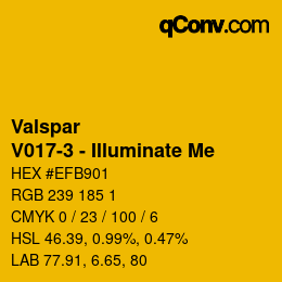 Farbcode: Valspar - V017-3 - Illuminate Me | qconv.com