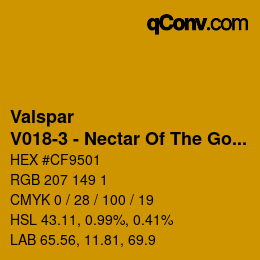 Color code: Valspar - V018-3 - Nectar Of The Goddess | qconv.com