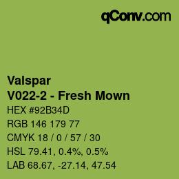 Farbcode: Valspar - V022-2 - Fresh Mown | qconv.com