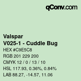 カラーコード: Valspar - V025-1 - Cuddle Bug | qconv.com