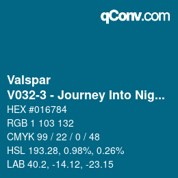 Code couleur: Valspar - V032-3 - Journey Into Night | qconv.com