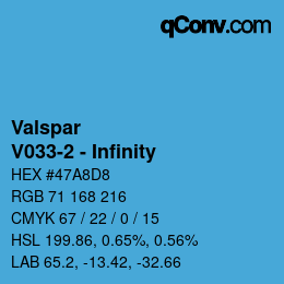 カラーコード: Valspar - V033-2 - Infinity | qconv.com