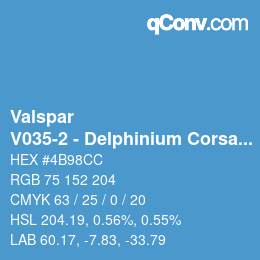 Farbcode: Valspar - V035-2 - Delphinium Corsage | qconv.com