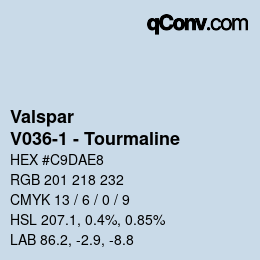 Code couleur: Valspar - V036-1 - Tourmaline | qconv.com