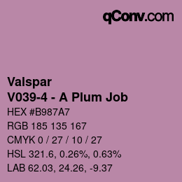 Código de color: Valspar - V039-4 - A Plum Job | qconv.com