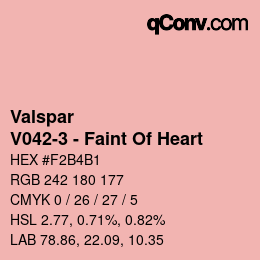 Color code: Valspar - V042-3 - Faint Of Heart | qconv.com