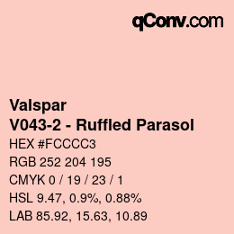 Color code: Valspar - V043-2 - Ruffled Parasol | qconv.com