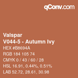 Farbcode: Valspar - V044-5 - Autumn Ivy | qconv.com