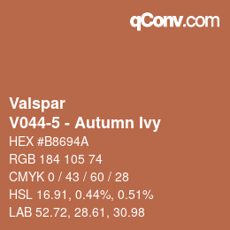 Color code: Valspar - V044-5 - Autumn Ivy | qconv.com