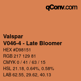 カラーコード: Valspar - V046-4 - Late Bloomer | qconv.com