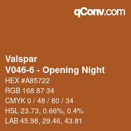 カラーコード: Valspar - V046-6 - Opening Night | qconv.com