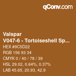 Farbcode: Valspar - V047-6 - Tortoiseshell Specs | qconv.com