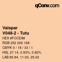 Color code: Valspar - V048-2 - Tutu | qconv.com