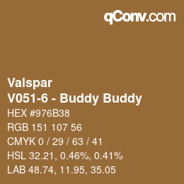 カラーコード: Valspar - V051-6 - Buddy Buddy | qconv.com