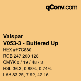 Color code: Valspar - V053-3 - Buttered Up | qconv.com