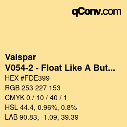 Farbcode: Valspar - V054-2 - Float Like A Butterfly | qconv.com