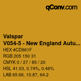 Color code: Valspar - V054-5 - New England Autumn | qconv.com