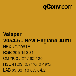 Código de color: Valspar - V054-5 - New England Autumn | qconv.com