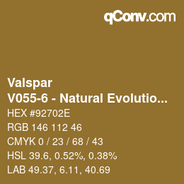 Color code: Valspar - V055-6 - Natural Evolution | qconv.com