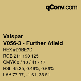 Color code: Valspar - V056-3 - Further Afield | qconv.com