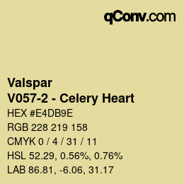 Farbcode: Valspar - V057-2 - Celery Heart | qconv.com
