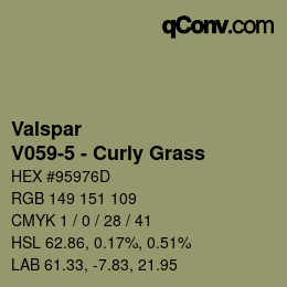 Color code: Valspar - V059-5 - Curly Grass | qconv.com