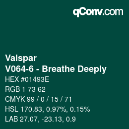 カラーコード: Valspar - V064-6 - Breathe Deeply | qconv.com