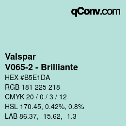 Color code: Valspar - V065-2 - Brilliante | qconv.com
