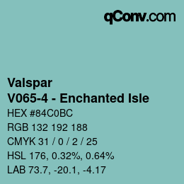 Farbcode: Valspar - V065-4 - Enchanted Isle | qconv.com