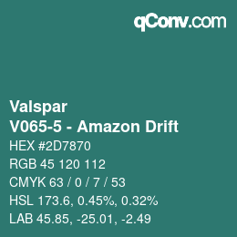 Color code: Valspar - V065-5 - Amazon Drift | qconv.com