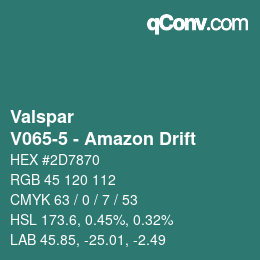 Código de color: Valspar - V065-5 - Amazon Drift | qconv.com