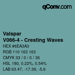 Código de color: Valspar - V066-4 - Cresting Waves | qconv.com