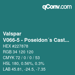 Código de color: Valspar - V066-5 - Poseidon´s Castle | qconv.com