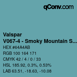 Code couleur: Valspar - V067-4 - Smoky Mountain Spring | qconv.com