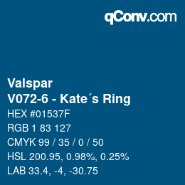 Code couleur: Valspar - V072-6 - Kate´s Ring | qconv.com