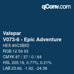 Color code: Valspar - V073-6 - Epic Adventure | qconv.com