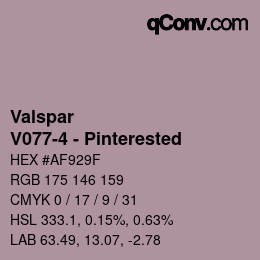 カラーコード: Valspar - V077-4 - Pinterested | qconv.com
