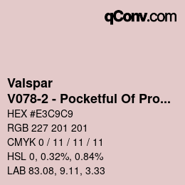 Color code: Valspar - V078-2 - Pocketful Of Promise | qconv.com