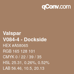 Color code: Valspar - V084-4 - Dockside | qconv.com
